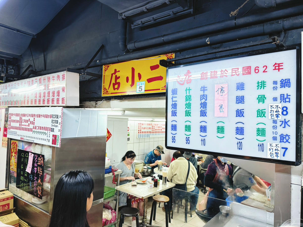 台北 萬華 西門萬年大樓地下美食街經營超過50年的美味鍋貼、排骨飯也好吃｜店小二