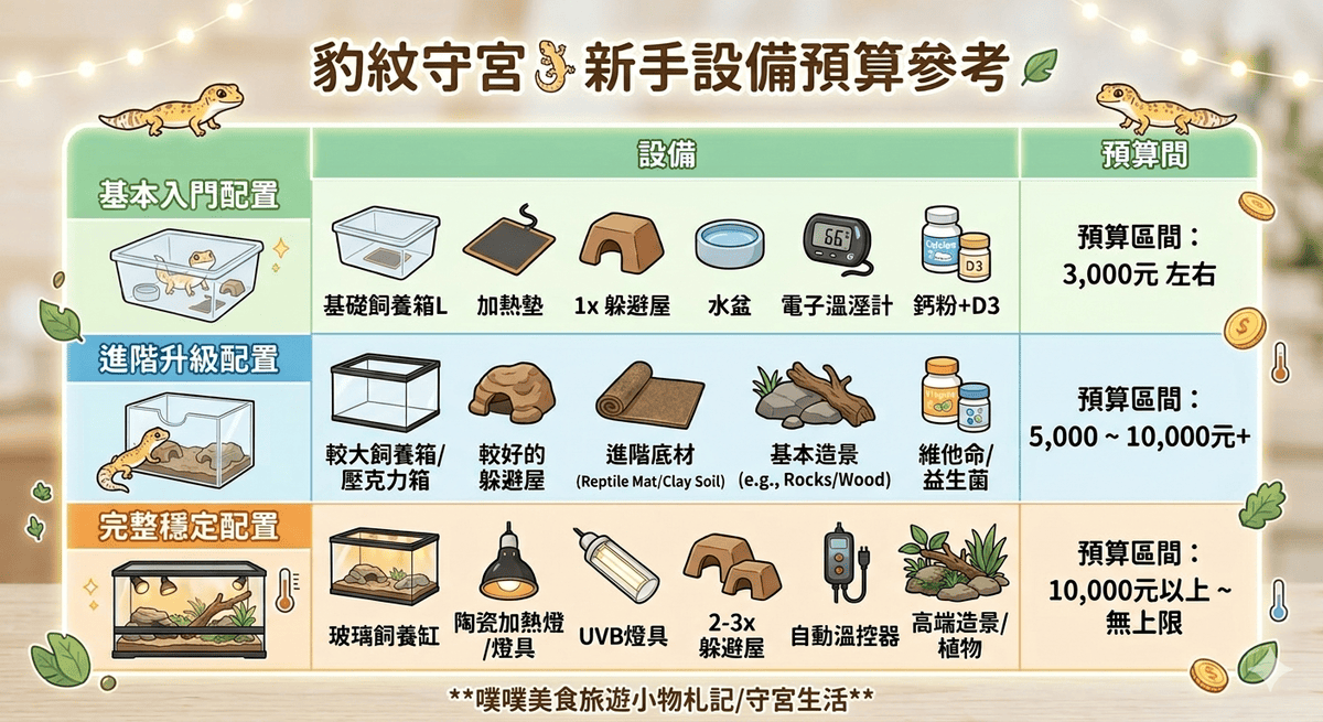 豹紋守宮飼養心得分享2 — 新手設備清單與預算公開(入門必看)|養一隻豹紋守宮到底要準備什麼? - 第9張圖 豹紋守宮飼養心得分享2 — 新手設備清單與預算公開(入門必看)|養一隻豹紋守宮到底要準備什麼?