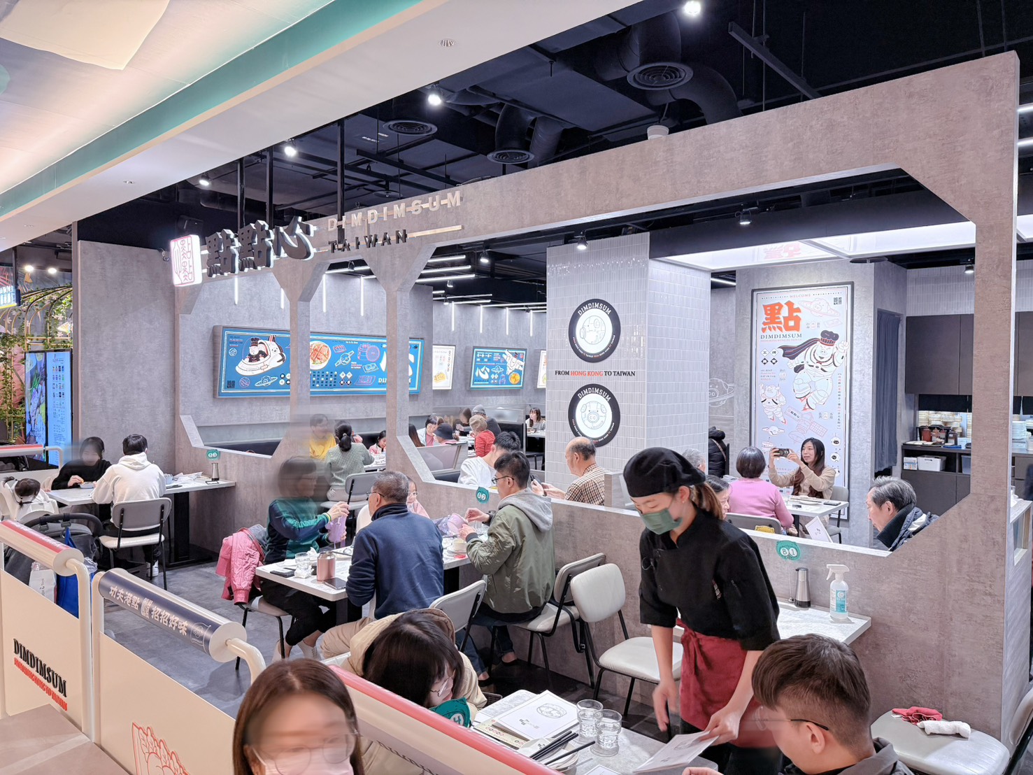 新北 新店 裕隆城美食｜點點心台灣 新店裕隆城店 豬仔流沙包必點！親子港式點心推薦